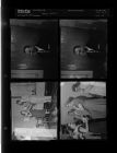 Tadlock office (People talking; Man sitting) (4 Negatives) (August 31, 1957) [Sleeve 65, Folder d, Box 12]